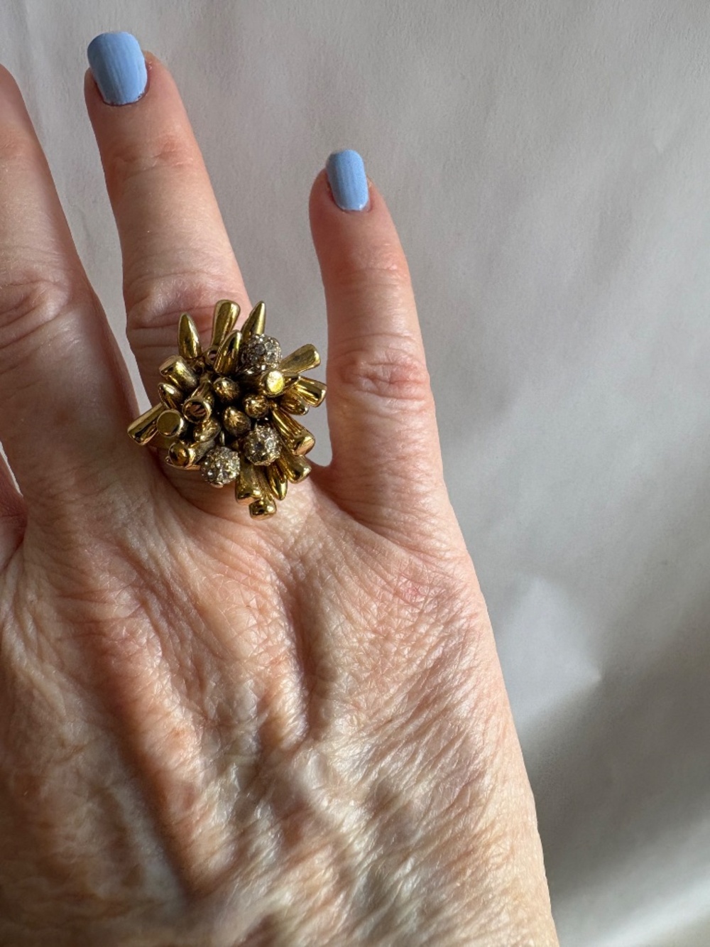 Stella & Dot Gold Renegade Cluster Ring - Picture 4 of 5